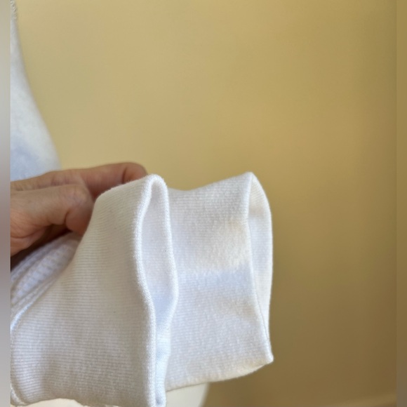 Abercrombie & Fitch White Waffle Knit Long Sleeved Crop Top - Picture 10 of 11
